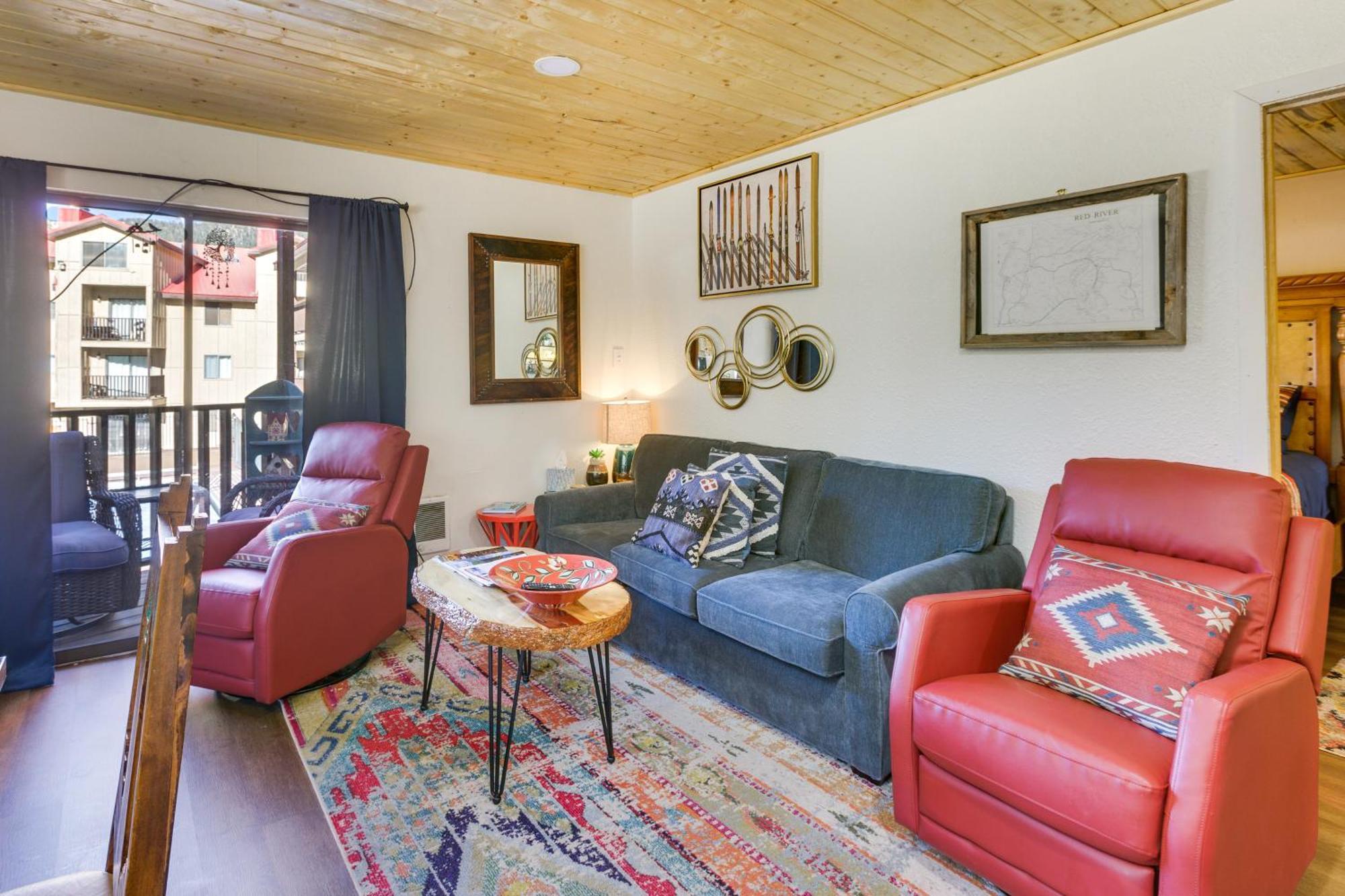 Ski-In Red River Retreat Balcony, Mountain Views! Zewnętrze zdjęcie